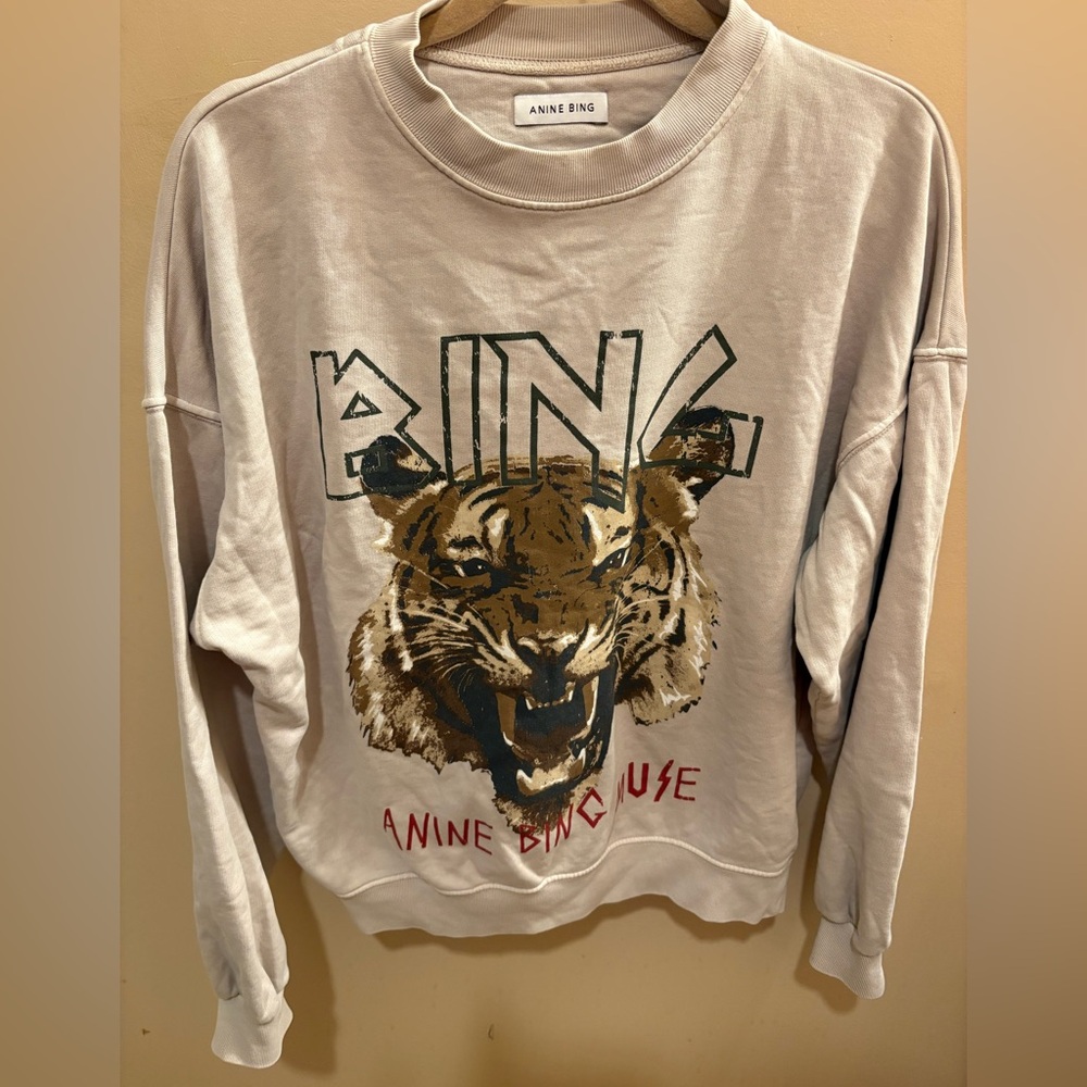 ANINE BING MUSE TIGER SWEATSHIRT WOMEN’S MEDIUM - Picture 5 of 14